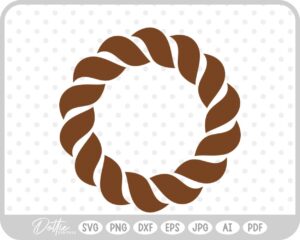 Rope Border SVG PNG DXF – Cricut Silhouette Cutting File