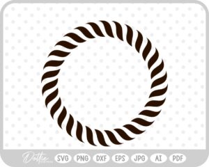 Rope Border SVG PNG DXF – Cricut Silhouette Cutting File