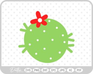 Circular Cactus With Spikes SVG PNG DXF – Cricut Silhouette Cutting File
