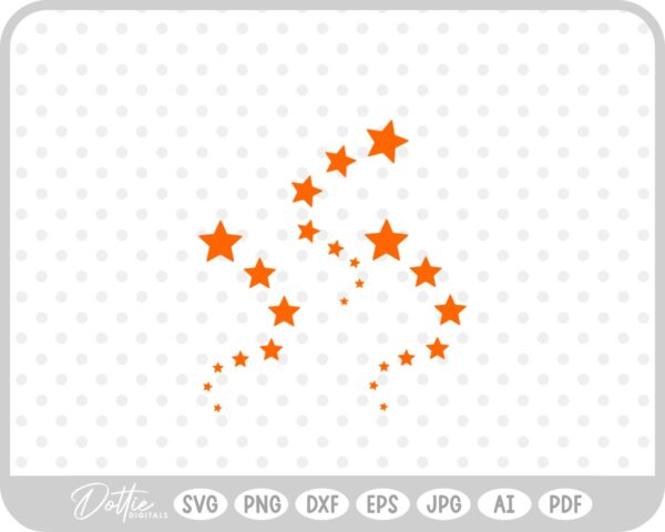 Shooting Stars SVG PNG DXF – Cricut Silhouette Cutting File