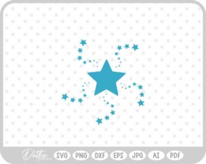 Star Firework SVG PNG DXF – Cricut Silhouette Cutting File