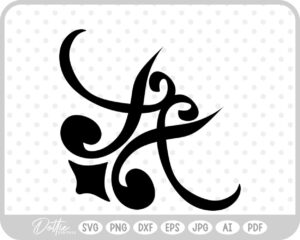 Decorative Shape SVG PNG DXF – Cricut Silhouette Cutting File
