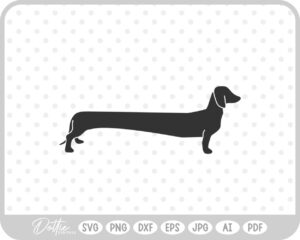 Dachshund Weiner Dog Sausage Daxie SVG PNG DXF – Cricut Silhouette Cutting File