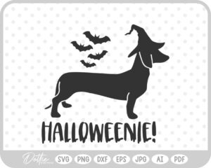 Halloween Dachshund Weiner Dog Sausage  SVG PNG DXF – Cricut Silhouette Cutting File