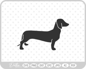 Dachshund Weiner Dog Sausage Daxie SVG PNG DXF – Cricut Silhouette Cutting File