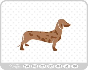 Dachshund Weiner Dog Sausage Daxie SVG PNG DXF – Cricut Silhouette Cutting File