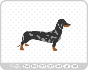 Dachshund Weiner Dog Sausage Daxie SVG PNG DXF – Cricut Silhouette Cutting File