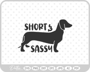 Dachshund Weiner Dog Sausage Daxie SVG PNG DXF – Cricut Silhouette Cutting File