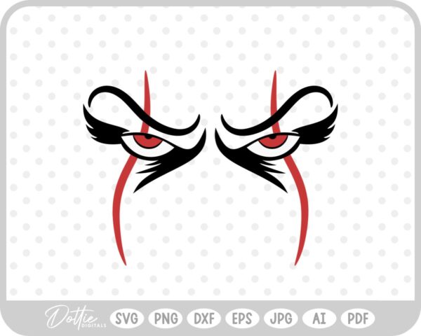 Clown Halloween SVG PNG DXF – Cricut Silhouette Cutting File
