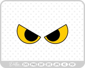 Scary Eyes Halloween SVG PNG DXF – Cricut Silhouette Cutting File