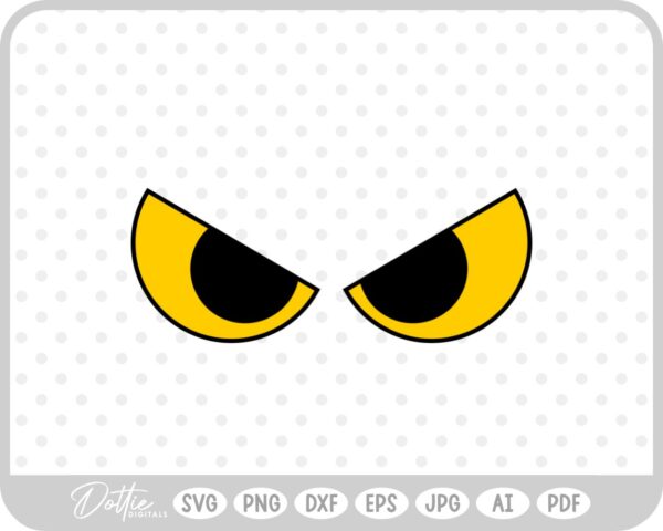 Scary Eyes Halloween SVG PNG DXF – Cricut Silhouette Cutting File