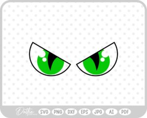 Scary Eyes Halloween SVG PNG DXF – Cricut Silhouette Cutting File