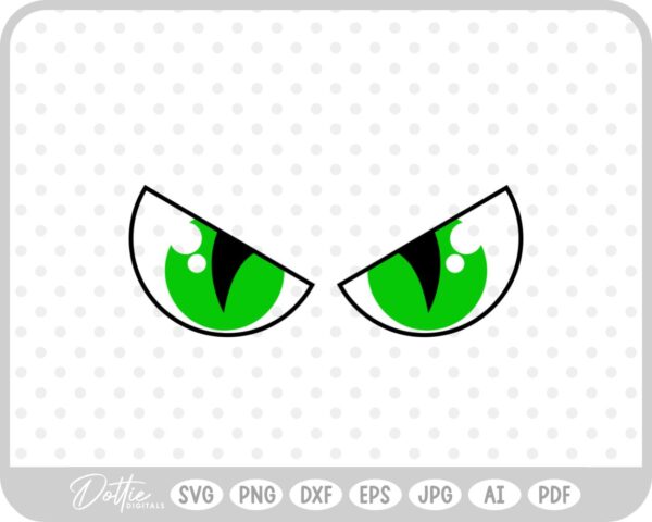 Scary Eyes Halloween SVG PNG DXF – Cricut Silhouette Cutting File