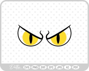 Scary Eyes Halloween SVG PNG DXF – Cricut Silhouette Cutting File