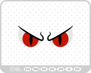 Scary Eyes Halloween SVG PNG DXF – Cricut Silhouette Cutting File