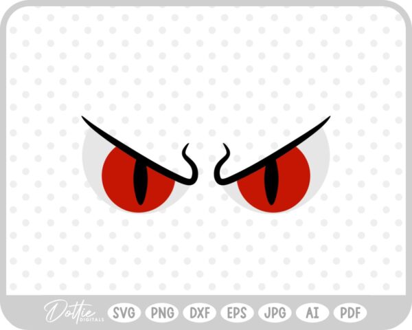 Scary Eyes Halloween SVG PNG DXF – Cricut Silhouette Cutting File