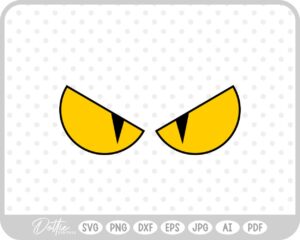 Scary Eyes Halloween SVG PNG DXF – Cricut Silhouette Cutting File