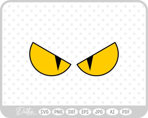 Scary Eyes Halloween SVG PNG DXF – Cricut Silhouette Cutting File