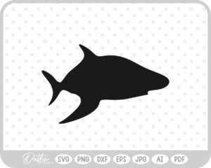 Shark Silhouette SVG PNG DXF – Cricut Silhouette Cutting File