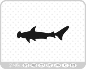 Shark Silhouette SVG PNG DXF – Cricut Silhouette Cutting File