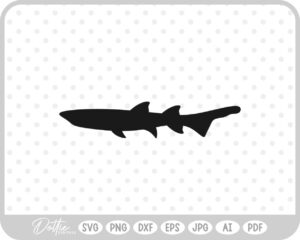 Shark Silhouette SVG PNG DXF – Cricut Silhouette Cutting File