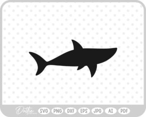 Shark Silhouette SVG PNG DXF – Cricut Silhouette Cutting File