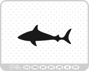Shark Silhouette SVG PNG DXF – Cricut Silhouette Cutting File