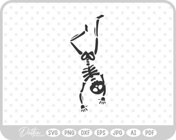 Skeleton Sketch Drawing SVG PNG DXF – Cricut Silhouette Cutting File