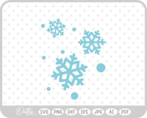 Snowflake Snow Sparkle Winter Cold Christmas SVG PNG DXF – Cricut Silhouette Cutting File