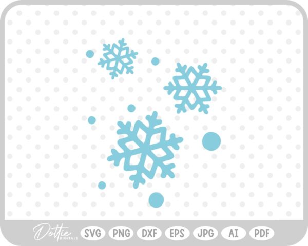 Snowflake Snow Sparkle Winter Cold Christmas SVG PNG DXF – Cricut Silhouette Cutting File