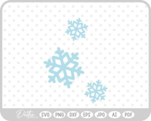 Snowflake Snow Sparkle Winter Cold Christmas SVG PNG DXF – Cricut Silhouette Cutting File