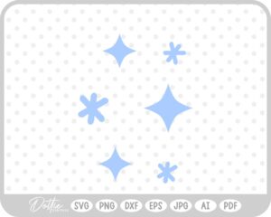 Snowflake Snow Sparkle Winter Cold Christmas SVG PNG DXF – Cricut Silhouette Cutting File