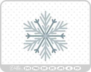 Snowflake Snow Winter Christmas SVG PNG DXF – Cricut Silhouette Cutting File