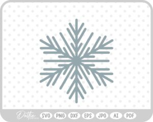 Snowflake Snow Winter Christmas SVG PNG DXF – Cricut Silhouette Cutting File