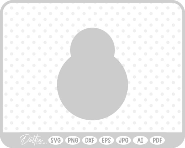 Snowman Winter Christmas Snow Carrot Nose SVG PNG DXF – Cricut Silhouette Cutting File