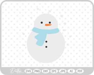 Snowman Winter Christmas Snow Carrot Nose SVG PNG DXF – Cricut Silhouette Cutting File