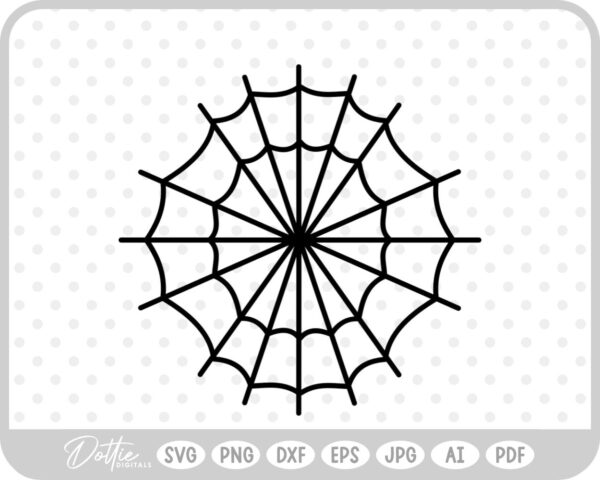 Spider Web Cobweb Corner Halloween  SVG PNG DXF – Cricut Silhouette Cutting File