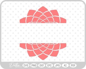 Split Mandala SVG PNG DXF – Cricut Silhouette Cutting File