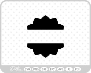 Split Solid Mandala  SVG PNG DXF – Cricut Silhouette Cutting File