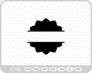 Split Mandala SVG PNG DXF – Cricut Silhouette Cutting File