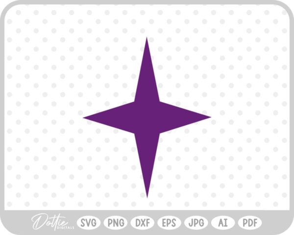 Star Sparkle SVG PNG DXF – Cricut Silhouette Cutting File