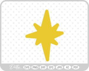 Star Shape SVG PNG DXF – Cricut Silhouette Cutting File