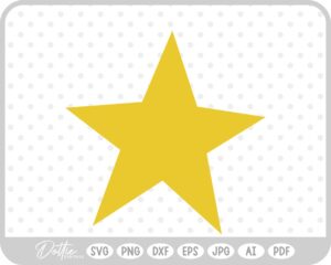 Star Shape SVG PNG DXF – Cricut Silhouette Cutting File