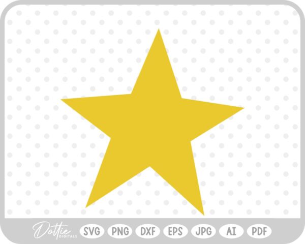 Star Shape SVG PNG DXF – Cricut Silhouette Cutting File