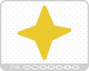 Star Shape SVG PNG DXF – Cricut Silhouette Cutting File