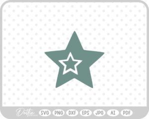 Stars Cut Out SVG PNG DXF – Cricut Silhouette Cutting File
