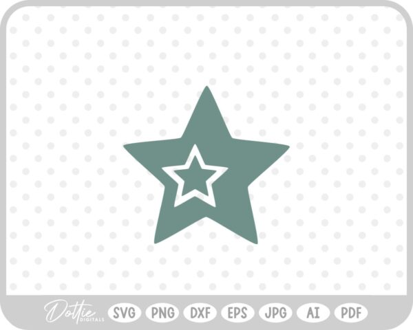 Stars Cut Out SVG PNG DXF – Cricut Silhouette Cutting File