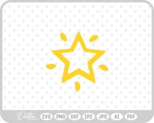 3 Stars SVG PNG DXF – Cricut Silhouette Cutting File