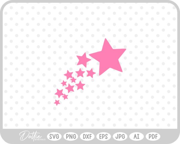 Stars SVG PNG DXF – Cricut Silhouette Cutting File