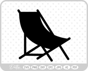 Deck Chair Pool Summer Vacay Vacation SVG PNG DXF – Cricut Silhouette Cutting File